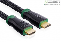 Ugreen 10296 - Cáp HDMI 10m hỗ trợ 4K*2K HD126 Ugreen 10296 vỏ bọc kim loại cao cấp